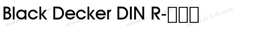 Black Decker DIN R字体转换